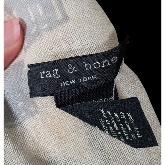 Rag & Bone Checkerboard Lip Print Shawl/Scarf - Picture 6 of 12